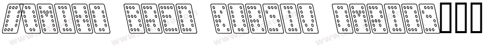 Domino bred kursiv omrids字体转换